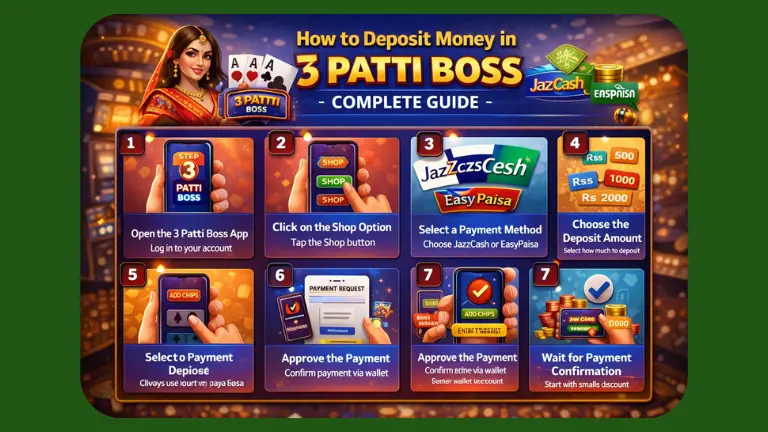 How to Deposit Money in 3 Patti Boss –
